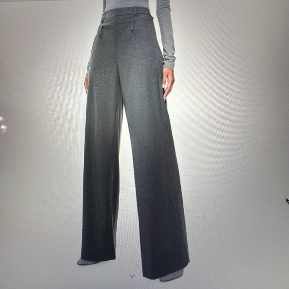 NWOT Alice + Olivia Aspen High-Rise Double-Waist Pants